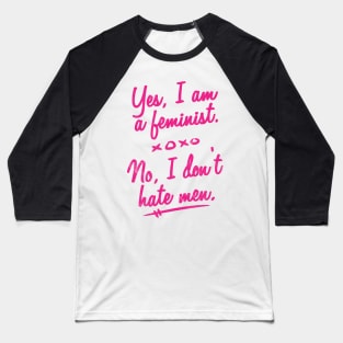 Feminist Movement No Hate Baseball T-Shirt